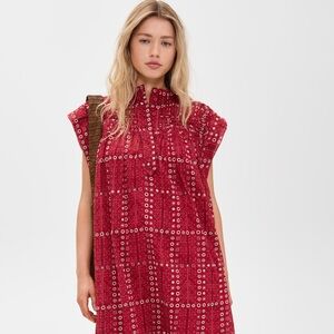 ISABEL MARANT ETOILE Leazali cotton minidress red 34 (xsmall) NWT